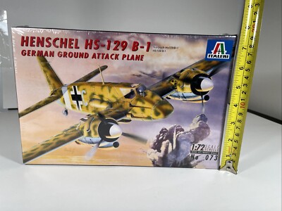 Italeri Henschel HS-129 B-1 German Ground Attack Plane 1:72 No. 073 Sealed!