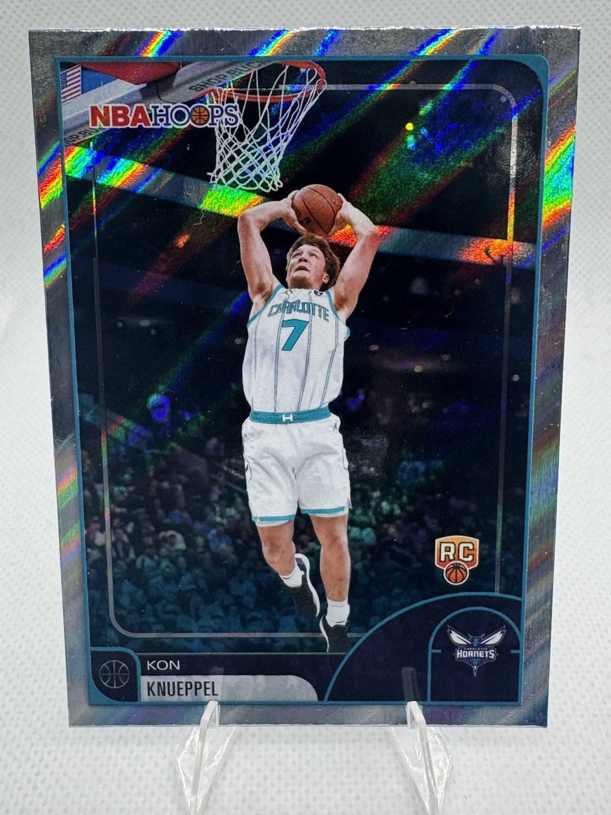 2025-26 Topps NBA Hoops #67 Kon Knueppel Light Burst RC Rookie Card