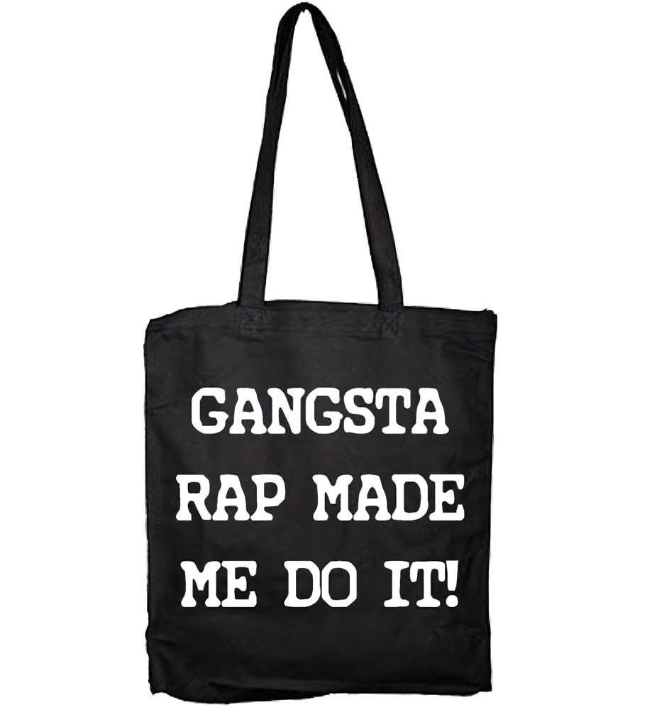 Hybris Gangsta Rap Made Me Do It Tote Bag SH-4-13062-H17-5