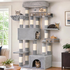 Maine Coon Cat Tree, Heavy Duty Cat Tree for Indoor Cats Large Adult, Cat Tower
