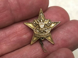 Gold Filled Boy Scout Star Rank Pin