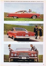 1961 Plymouth Fury Hardtop 2 Door Print Ad 1961 Plymouth Fury Hardtop 2 Door Print Ad