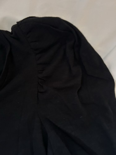 Express Women’s Top Black SZ L puffy sleeves - Picture 3 of 5