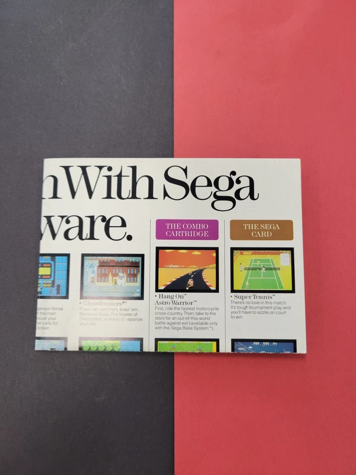 Vintage 1987 Take Hold of the SEGA Adventure Master System Insert Promo Poster - Image 3 of 3