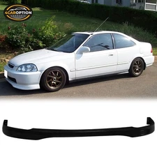Front Bumper Lip Fits 1996-1998 Honda Civic TR Style Chin Spoiler PU