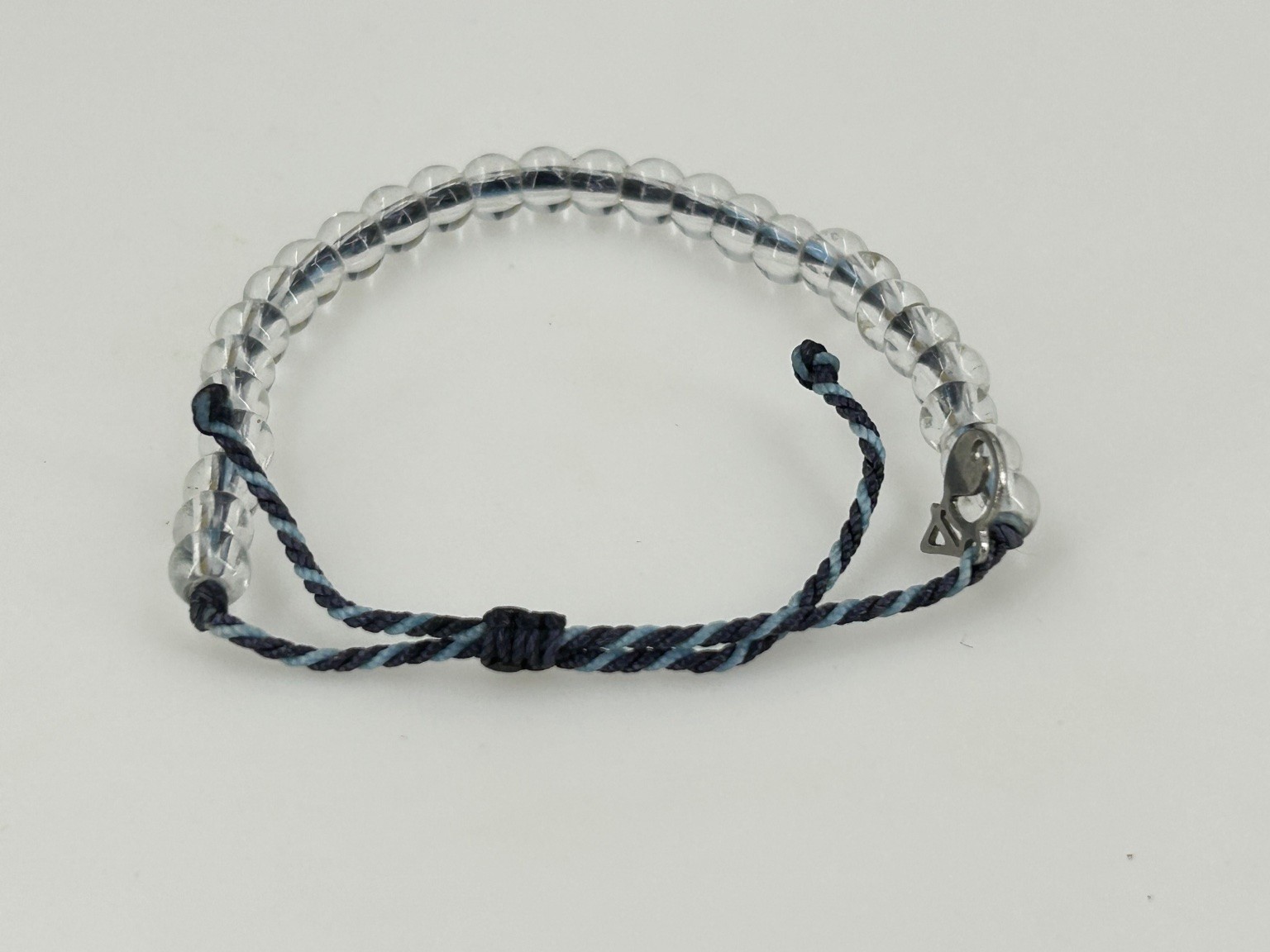 4Ocean Clear Beaded Adjustable String Bracelet Bl… - image 3