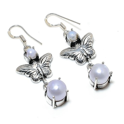 Orecchini di lusso bottoni perla in argento sterling | Acquisti Online su