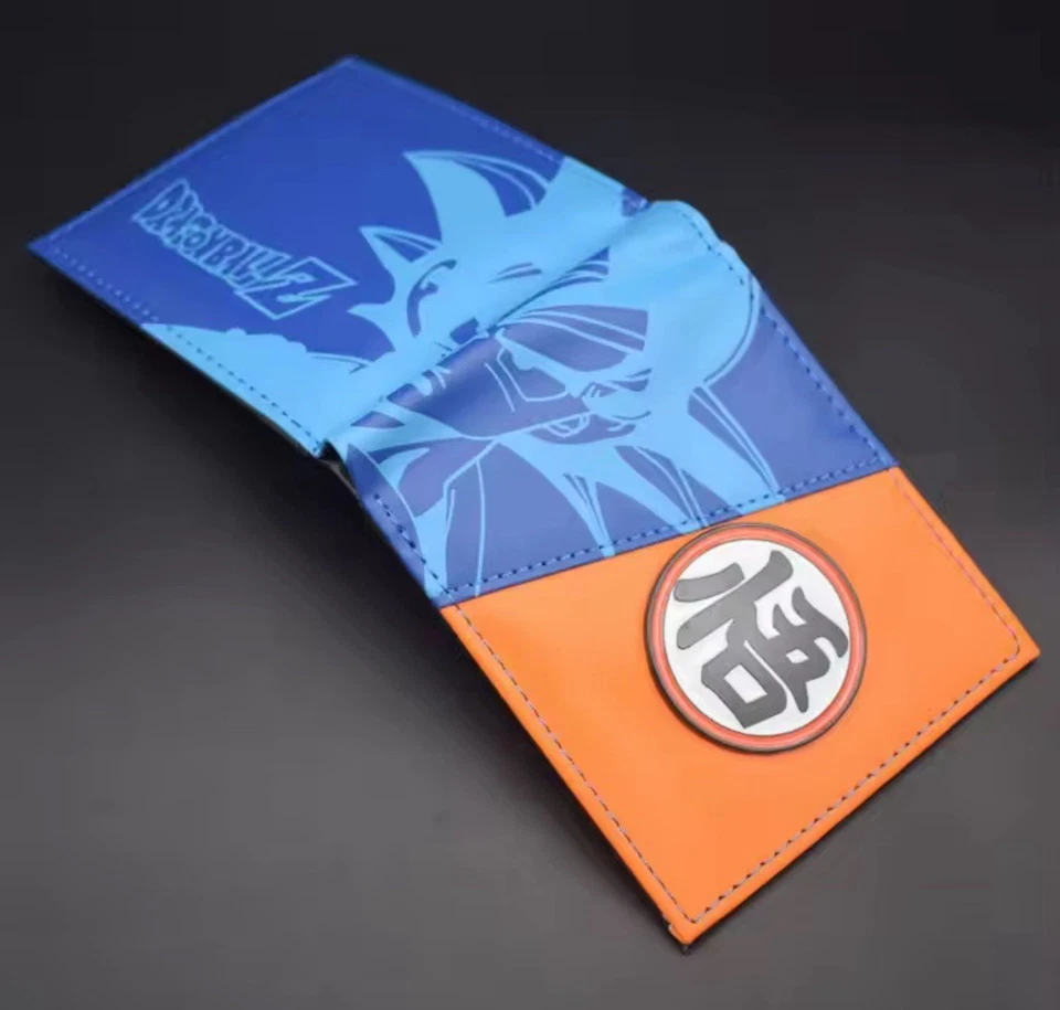 Cartera Dragon Ball Z Goku - Logo Símbolo Gi Kanji - Anime Manga Doble Foto 4 de 4