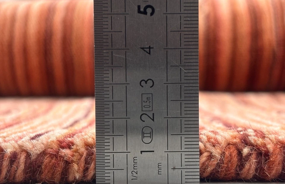 Orange Rot160X230 cm Teppich 100% Wolle Orientteppich Handgetuftet HT351 - Bild 4 von 4