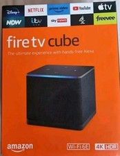 AMAZON FIRE TV CUBE (3RD GEN) WI-FI 6E 4K ULTRA HD STREAMING MEDIA **NEW**