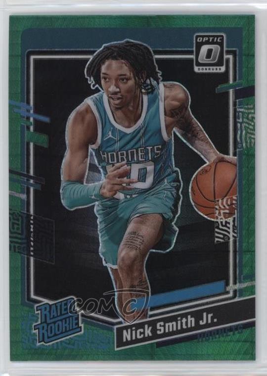 2023 Panini Donruss Optic Rated Green Hyper Prizm Nick Smith Jr #224 Rookie RC