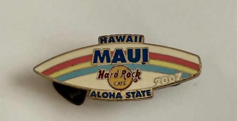 Hard Rock Cafe Maui Hawaii “Aloha State” Rainbow Pin Music Rock & Pop