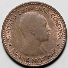 1958 Ghana 1/2 Penny