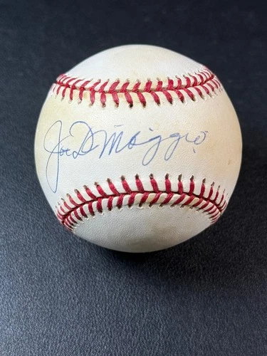 JOE DIMAGGIO SIGNED OFFICIAL AMERICAN LEAGUE BASEBALL PSA LETTER LOA CERT AUTO