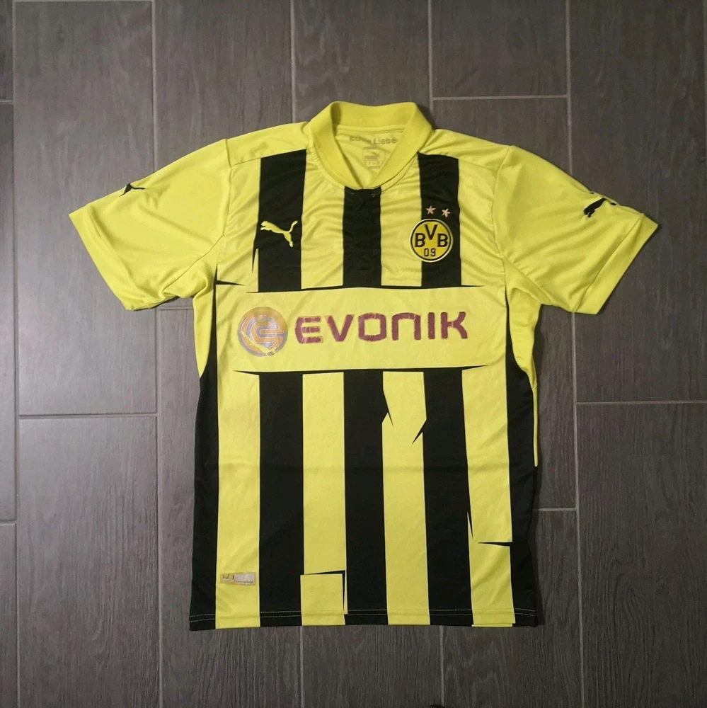Retro 2012/13 Lewandowski 9 Borussia Dortmund BVB CL Wembley Trikot Größe: L