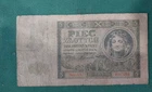 Poland 5 Zlotych 1941 Pick 101 VG