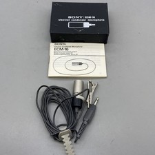 Sony ECM-16 Electret Condenser Microphone With Manual Box And Clip -E05