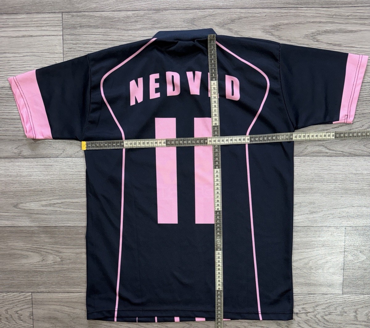 Juventus #11 NEDVED FAN Retro Home Football Jersey Soccer Shirt