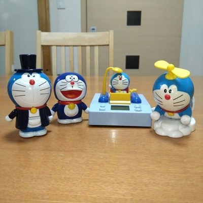 Doraemon Figur Soft Vinyl Lot Time Machine Stempelset Anime Sammlerstück