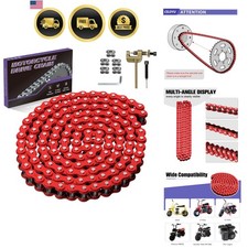 Red 35 Chain for Mini Bike 35 Inch 140 Links Compatible with Coleman Baja CC100X