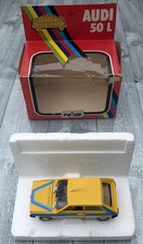 Polistil Audi 50L Yellow With Blue Stripes 1:25 Boxed S646 Vintage 1978 Diecast