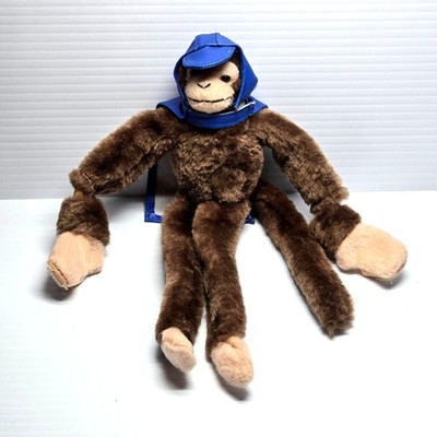 Woot NII Superfly Monkey Slingshot Screaming 10  Plush Blue 7 White Cape & Hat 
