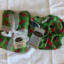 One Size Diaper Cover  Bamboo Swaddle Blanket - Watermelon Print - Imagine Baby