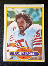 1980 80 Topps Football Randy Cross #123 San Francisco 49ers EX