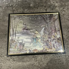 Jean & Ron Henry Vintage Fairy Picture "Down By The Woods" Foil Art Dufex
