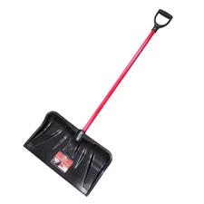 Bully Tools 22 in. Combination Snow Shovel with Fiberglass D-Grip Handle