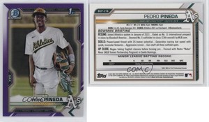 2021 Bowman Chrome Prospects Purple Refractor /250 Pedro Pineda #BCP-216