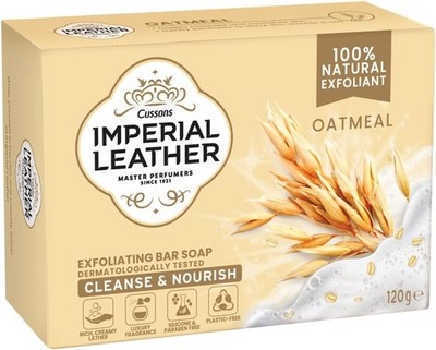 1 x Imperial Leather Haferflocken Peeling Seife 120g NEU VERSIEGELT KOSTENLOSER VERSAND UK