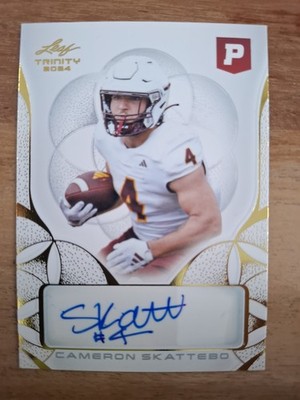 2024 Leaf Trinity Pristine Auction Cam Skattebo Cameron #BA-CS1 Auto