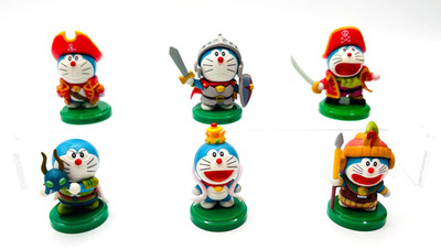 Furuta Choco Egg Doraemon Movie Selection Mini Figures Set of 6 Japan #2