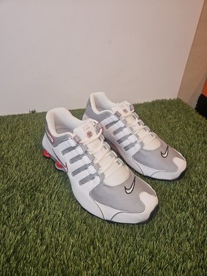 Size 10.5 - Nike Shox NZ (378341-104) White/Metallic Silver | eBay