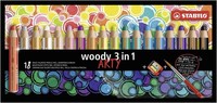 Buntstift, Wasserfarbe & Wachsmalkreide - Stabilo Woody 3 In 1 - Arty - 18Er ...