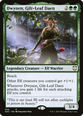 MTG Dwynen, Gilt-Leaf Daen ** Kaldheim Commander ** English