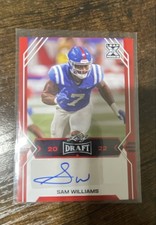 2022 Leaf Draft - Autographs Sam Williams #BA-SW1 Red (AU, RC)