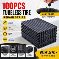 100x Tire Repair Plugs Car Tire Puncture Recovery Tyre Tubeless Seal Plug Strip 100x Tire Repair Plugs Car Tire Puncture Recovery Tyre Tubeless Seal Plug Strip