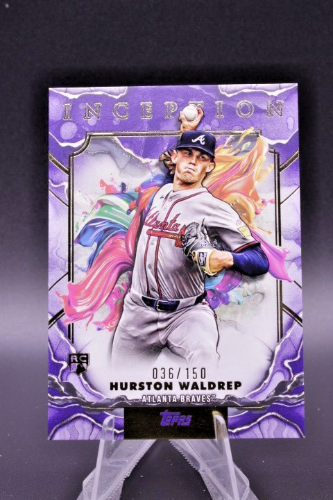 2025 Topps Inception Hurston Waldrep Purple 36/150 Rookie Atlanta Braves #1
