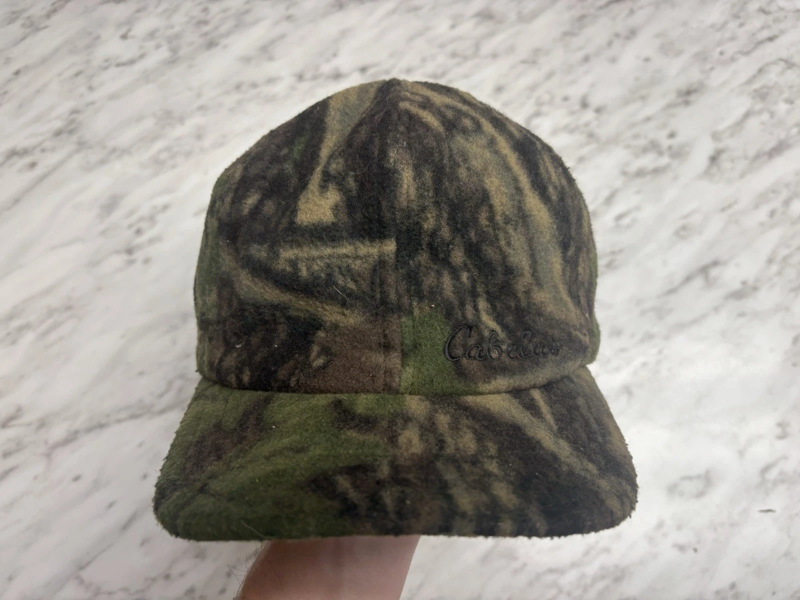 Cabelas Camo Trapper Hat Adult Medium Green Brown Camouflage Insulated Hunting