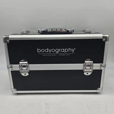 Bodyography Professional Cosmetics Makeup Travel Train Case Aluminum Expandable