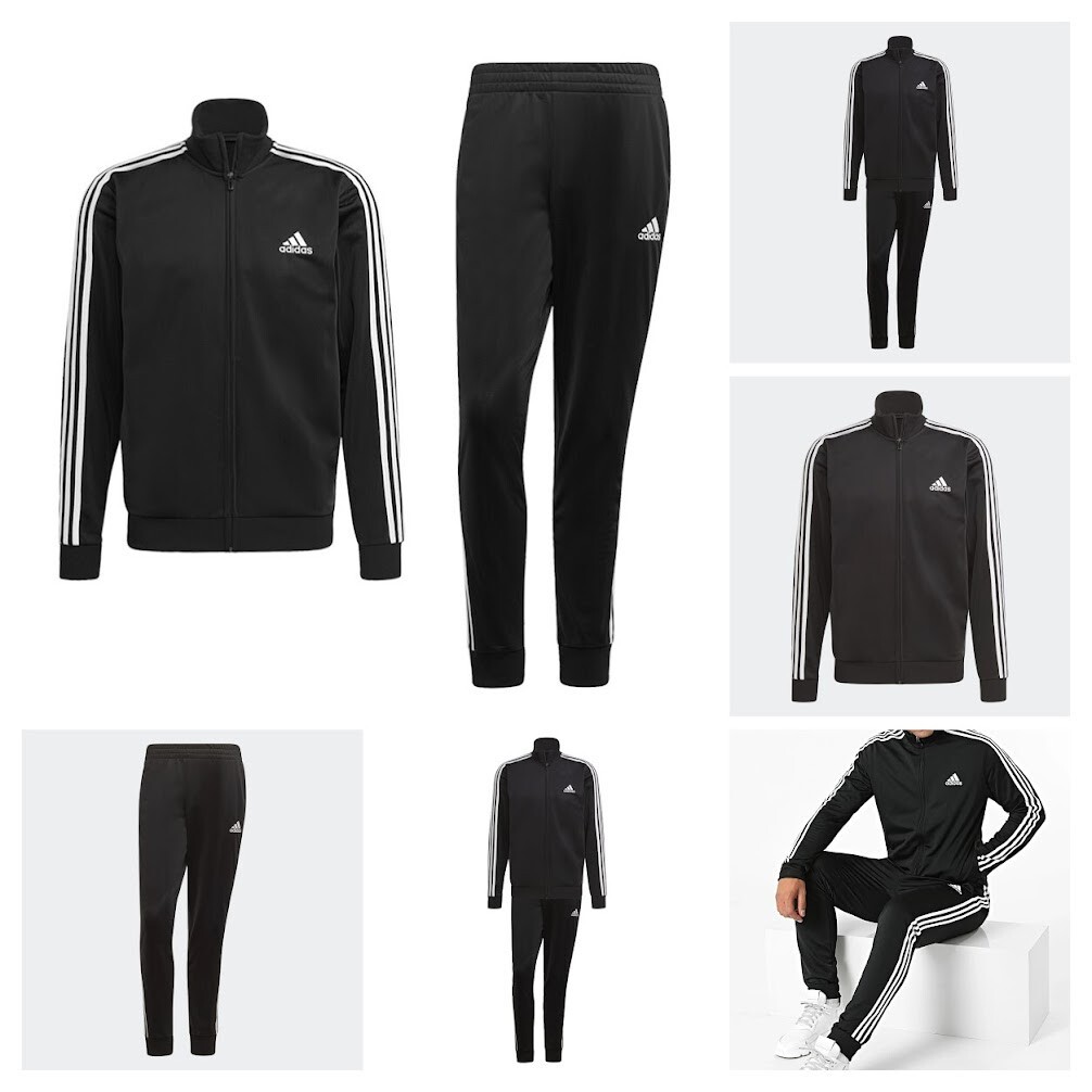 Adidas Men's 2XL Track Suit Black /White XX Retro Jacket