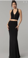 long 2 Pcs formal prom dress by Faviana Size 10
