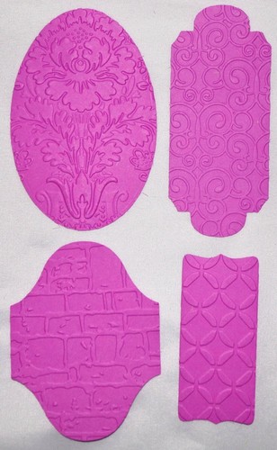 Card Center Die Cuts Embossed Shapes in Colored Cardstock All 36pcs Handmade - 第 4/11 張圖片