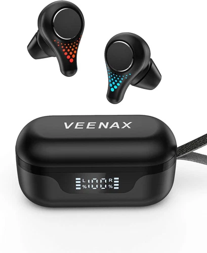 VEENAX T8 True Wireless Earbuds, Bluetooth Headphones Touch Control