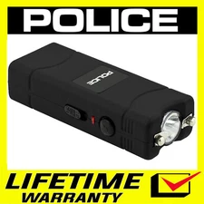 POLICE Stun Gun 801 400 BV Mini Rechargeable LED Flashlight Black