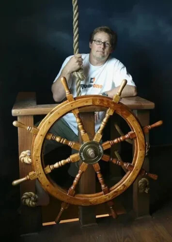 NEW 36 inches Pirates wonderful home decor Ship Wheel Wooden Captain Boat Gaston - Picture 4 of 5