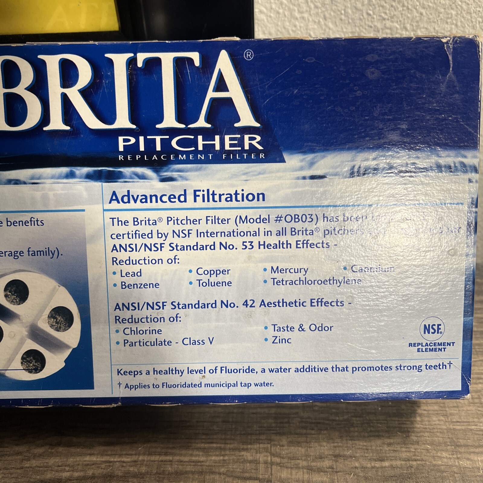 Brita Pitcher Replacement Water Filters 5 Pack Model OB03 NEW
