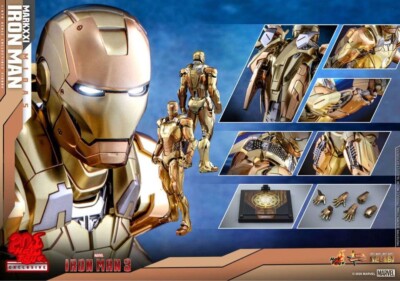 Iron Man 3 Masterpiece Action Figure Mark XXI Midas Hot Toys 12 5
